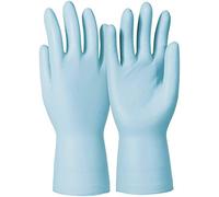 KCL Honeywell Dermatril® P 743 Guantes Ambidiestros Desechables, Nitrilo, Impermeables, Sin Polvos, Aptos para Industrias Alimentarias/Químicas, Azul, Talla 9, 074309082C (CAJA de 50 piezas)