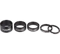 KCNC Set de Spacer Hollow Headset para 1 1/8" 5 piezas negro 3/5/10/14/20 mm