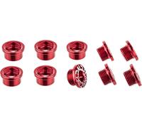 KCNC Set de tornillos de platos Road M8,5 corto negro one_size