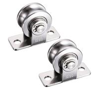 KCNOFNC 30mm Polea de inversión para cable de acero, poleas para cuerdas, polea de cable con 2 rodamientos | 2 piezas