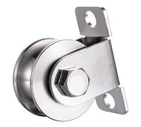 KCNOFNC 48mm Polea de inversión de cable de acero, polea con 2 rodamientos de bolas, poleas de inversión para cuerdas | 1 unidad