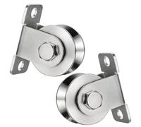 KCNOFNC Polea con 2 rodamientos de bolas, tipo V para cuerdas de 12 mm, cable de acero, capacidad de carga de 500 kg, 2 unidades