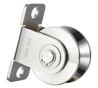 KCNOFNC Polea de desviación con 2 rodamientos de bolas, poleas de desviación tipo V para cuerdas de 12 mm, cable de acero, capacidad de carga 500 kg, 1 pieza