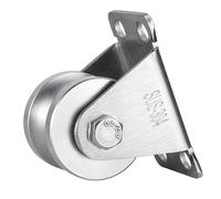 KCNOFNC Polea de inversión de cuerda de acero, poleas para cuerdas, polea con 2 rodamientos de bolas | 1 pieza