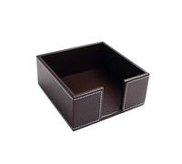 Kcnsieou Práctico soporte cuadrado de piel sintética para servilletas de cóctel, caja de pañuelos, dispensador de servilletas de papel, organizador de bar para mesa de comedor, hotel, oficina,