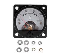 Kcnsieou Útil Voltímetro SO-45 AC 0-300V redondo analógico Dial Panel Medidor Voltímetro Medidor Negro