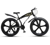 Kcolic Bicicleta Montaña 26 Pulgadas, Bicicleta Variable 21 Velocidades, Neumático Ancho 4,0, ATV para Nieve, Bicicleta Deportiva Todo Terreno, Ligera Y Antigolpes B,26in