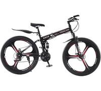 Kcolic Bicicleta Montaña Plegable 27,5 Pulgadas con Doble Suspensión, Rígida, 21 Velocidades, Cuadro Ligero, Rueda Deportiva para Adultos 27.5in