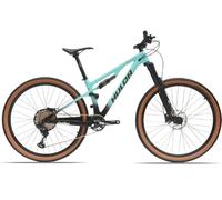 Kcolic Bicicleta MTB de Fibra de Carbono 29" con Eje Descenso y Suspensión Doble NX-12 Velocidades