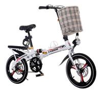 Kcolic Bicicleta Plegable con Cambio Marchas, Bicicleta Urbana Plegable, Marco Aluminio, Bicicleta Deportiva Todo Terreno 16/20 Pulgadas con Lámpara B,16in