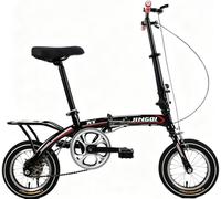 Kcolic Bicicleta Plegable para Adultos 12 Pulgadas, Bicicleta Plegable Urbana, Bicicleta Plegable Ligera Y Portátil para Estudiantes Y Personas Que Se Desplazan por La Ciudad. C,12in