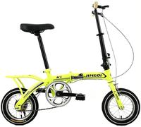 Kcolic Bicicleta Plegable para Adultos 12 Pulgadas, Bicicleta Plegable Urbana, Bicicleta Plegable Ligera Y Portátil para Estudiantes Y Personas Que Se Desplazan por La Ciudad. E,12in