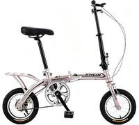 Kcolic Bicicleta Plegable para Adultos 12 Pulgadas, Bicicleta Plegable Urbana, Bicicleta Plegable Ligera Y Portátil para Estudiantes Y Personas Que Se Desplazan por La Ciudad. B,12in