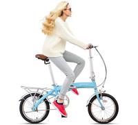 Kcolic Bicicleta Plegable para Adultos, Bicicleta Carretera, Aluminio, Bicicleta Urbana, Bicicleta Plegable 16 Pulgadas, Bicicleta Desplazamientos Portátil Ligera Solución Bicicleta Urbana C,16in