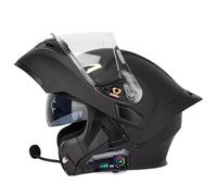 Kcolic Cascos Modulares,Integrado Cascos, con Bluetooth, Casco Solar Modular De Doble Visera, Casco Certificado Dot/ECE,Visera Doble Antivaho E,XL=61~62CM