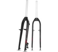 Kcolic Horquilla Rígida para Bicicleta Montaña 26 Y 27,5 Pulgadas, 1-1/8 Pulgadas, Sin Rosca, con Freno Disco Recto/V-Brake, Horquilla Rígida Aleación Aluminio Ultraligera, QR 9 X 100 Mm A,27.5