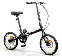 Kcolic Mini Bicicleta Plegable, Bicicleta Urbana Compacta, para Estudiantes Y Adultos, Bicicleta Plegable Ligera 16 Pulgadas para Desplazamientos Diarios. C,16in