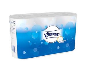 KCP 8440 Kleenex Toilet Tissue ruedas, Estándar, Blanco, 1 paquete de 6 unidades