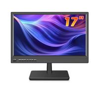 KCR Monitor LED 17 Pulgadas FHD 1920 * 1080 con Entrada HDMI VGA, Altavoces Integrados, frecuencia de actualización de 60 Hz, Tiempo de Respuesta de 5 ms