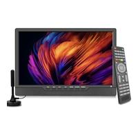 KCR Televisión, TV de 12 V con sintonizador digital DVB-T2, HDMI, USB, control remoto, portátil para dormitorio, cocina, caravana, 14 pulgadas, color negro