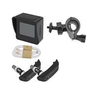 KCSAC Moto Tpms for Motocicletas Monitoreo de presión de neumáticos Sistema de Monitoreo Neumático Interno Sensor Externo USB Carga Solar TPMS LCD Monitor (Color : Internal Sensor)