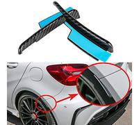 KCSOC Coche Trasero for Parachoques Fender Fare Fibra de Carbono Rueda de extensión de Las Cejas Labios Ajuste for Mercedes Benz W176 A160 A180 A200 A250 A45 AMG 2013-2019 (Color : Black)