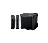KD-203 Set de Karaoke Altavoz Karaoke Inalámbrico Micrófono Doble Altavoz Micrófono Máquina Negro