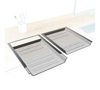 KD Essentials - 2x Cajón para escritorio, almacena documentos A4 y suministros de oficina de forma discreta debajo del escritorio, cajón como organizador/soporte en la oficina