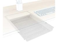 KD Essentials - 2x Cajón para escritorio Blanco, almacena documentos A4 y suministros de oficina de forma discreta debajo del escritorio, cajón como organizador/soporte en la oficina