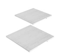 KD Essentials 2x Tapadera para ampliar la caja de almacenamiento sostenible de bambú 100% certificado FSC (blanco, sin plástico, apta para todos los modelos de cajas de bambú