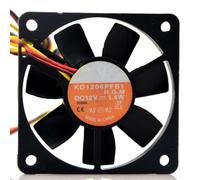 KD1206PFB1 6010 12V 1.4W Ultra-Thin Silent Cooling Fan,6CM 3-Wire 3-Pin Mini Fan