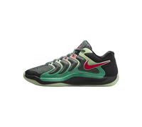 KD17 - Zapatos de baloncesto (FJ9487-003, mineral de hierro claro/negro/vela/dorado metálico), Negro/Verde Vintage, Bosque Nocturno/Carmesí brillante, 47.5 EU