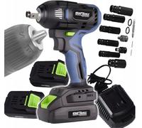 KD3408 Llave de Impacto Batería 750Nm 2x 3Ah 21V Cargador Maleta Profesional Set