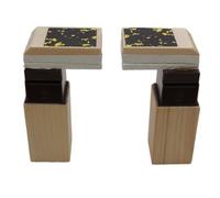 KD89 - Fuelle completo de barril negro para péndulo de cuco, tamaños de 65 a 120 mm, cuerpo y fuelle de madera, se vende por pares (70 mm)