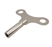 KD89 - Llave de cuerda tipo mariposa de acero niquelado para relojes, relojes antiguos o modernos, campanillas, caja de música, péndulos de chimenea, comtoise, ojo de buey (N°8 = 4,25 mm)