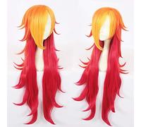 KDA K/DA Miss Fortune Cosplay Peluca 80cm Pelo sintético resistente al calor Perucas Cosplay Star Guardian The Bounty Hunter Disfraz Peluca