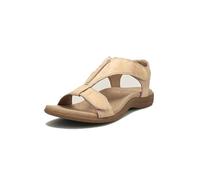 KDAKSA Orthowalkway Womens Sandals,2025 New Comfortable Summer Sandals,Orthopedic Sandal Shoes With Arch Support (Khaki,41)