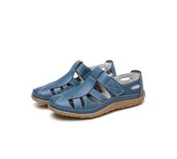 KDAKSA Women's Casual Boho Sandals,Arch Support Orthopedic Shoes Closed Toe Summer Walking Slippers (Light Blue,40)