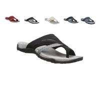 KDAKSA Women's Comfy Orthopedic Platform Sandals with Arch Support Flops,Supportive Toe-Clipped Platform Sandals (Black,42)