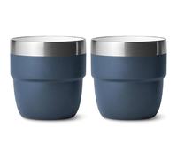 KDAMGOQE 2pcs tazas apilables, tazas de café espresso de acero inoxidable aislados de 4 oz, de café expreso fáciles de limpiar