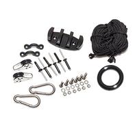 KDAMGOQE Ancla Carretera Terrela Kit Kayak Anchor Trolley Kit con poleas de Anillo de Aparejo Eyes de Almohadilla de Almohadilla