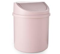 KDAMGOQE Desk Bash CAN de 7x5 pulgadas desechables PP de escritorio PP Basura con tapa de columpio para dormitorio, oficina, hotel, apartamento, estilo 2