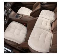 Kdbcet Cojín Trasero Franela Suave para Asiento Coche para Sline para A4 TT para A6 para A3 para A8 para Q3 para Q5 para Q7 para Q8 Funda De Asiento(3pieces Beige)