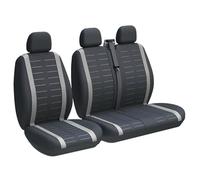 Kdbcet Fundas Protectoras para Asientos Furgoneta para Fiat para Ducato, para Un Solo Conductor Y Dos Pasajeros, 2+1 Funda De Asiento(3-Seater Gray)