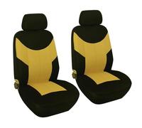 Kdbcet Fundas Universales para Asientos Coche para Nissan para Sunny para Maxim para Primera P12 para Micra para Almera Funda De Asiento(Amarillo,4-Piece Set)
