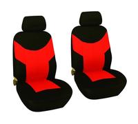 Kdbcet Fundas Universales para Asientos Coche para Nissan para Sunny para Maxim para Primera P12 para Micra para Almera Funda De Asiento(Rojo,4-Piece Set)