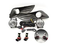 Kdbcet Luz Antiniebla 1 Juego Luces LED Antiniebla Parachoques Delantero Arnés Cables Luz Cubierta Rejilla Lámpara Para Ford Para Fiesta 2013 2014 2015 2016 2017 Faro Trabajo Ligero(LED set)