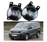 Kdbcet Luz Antiniebla 2 Piezas Lámpara Antiniebla Lente LED Parachoques Delantero Para Peugeot Para Partner Para Box MPV (K9) 2012-2023 30W 8000LM Conjunto Luz H11 Faro Trabajo Ligero(Dual Color)