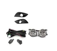 Kdbcet Luz Antiniebla Para Ford Para Focus 2 MK2 2009-2011 Faro LED Cubierta Luz Antiniebla Parrilla Bisel Cromado Arnés Interruptor Kit Luces Antiniebla Faro Trabajo Ligero(B 1 set LED)