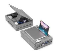 KDD Cojin para Ordenador Portátil,Soporte Portatil Escritorio con Almacenamiento,Ajustable y Versátil Bandeja para Portátil,Soporte Regazo Cojin Portatil para Sofá/Cama/Oficina/casa